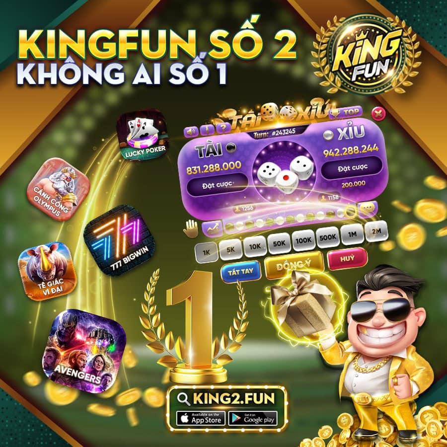 Kingfun mobile giao diện cực hot mời anh em trải nghiệm